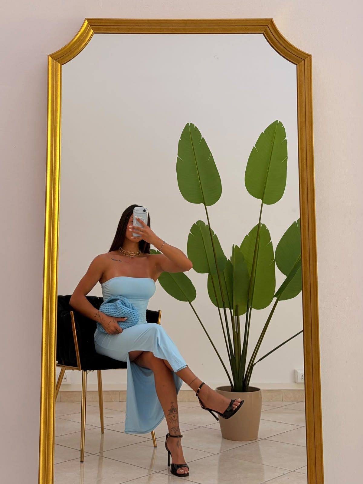 Azure Dream — Abito Midi Bustier