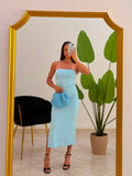 Azure Dream — Abito Midi Bustier
