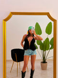 Shorts Denim con Strappi
