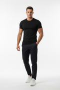 Maglia mezze maniche fit nera