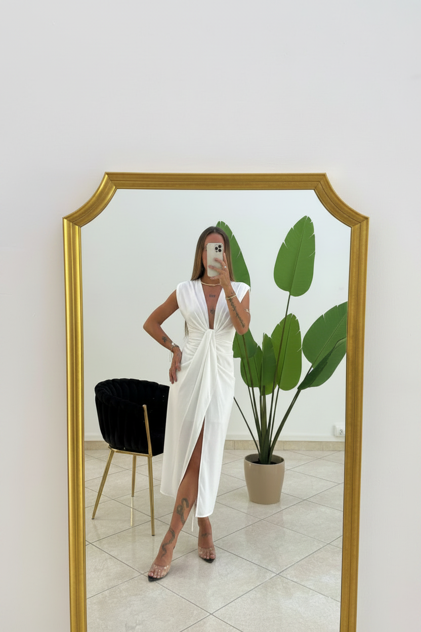 Midnight Kiss bianco — in piedi, senza flash