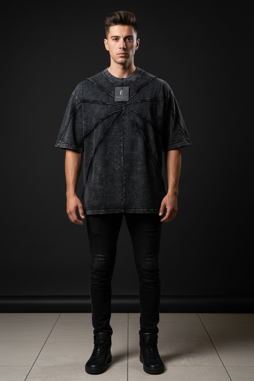 Modello t-shirt acid wash regular fit