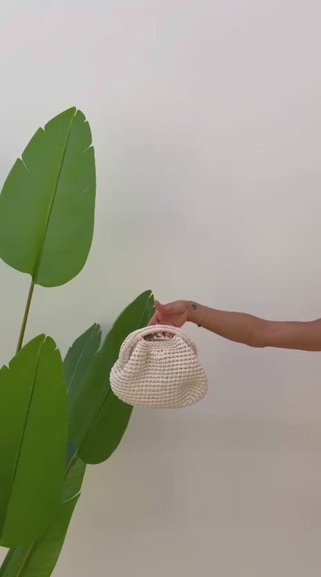 Mini Bag Rafia Intrecciata