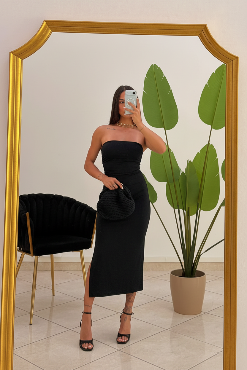Vestito nero — frontale